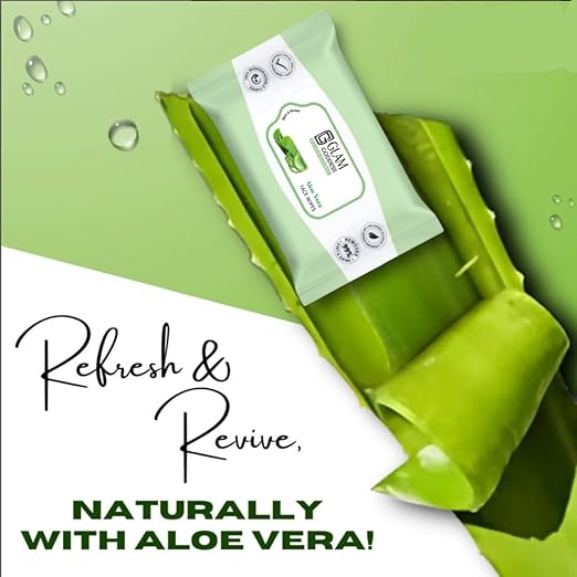 Glam Babes Aloe Vera Face Wipes Set Of 2