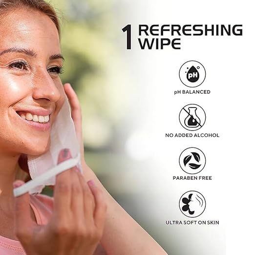 Glam Goddess Vanilla, Rose & Aloe Vera Face Wipes Pack Of 3