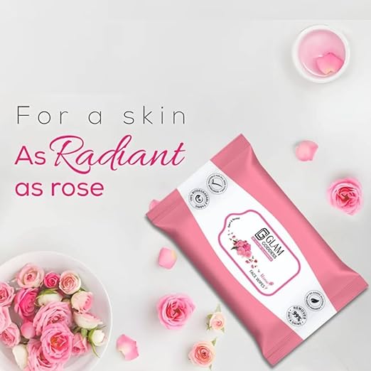 Glam Goddess Rose Face Wipes Pack Of 2