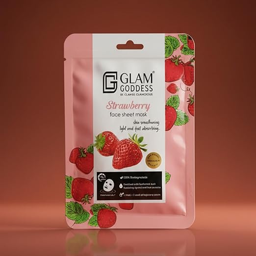 Glam Goddess Strawberry Face Sheet Mask