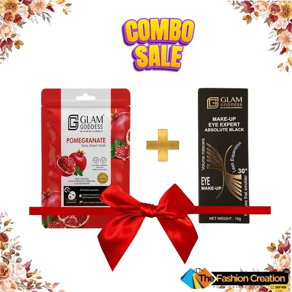 Glam Goddness Black Mascara With Pomegranate Face Mask