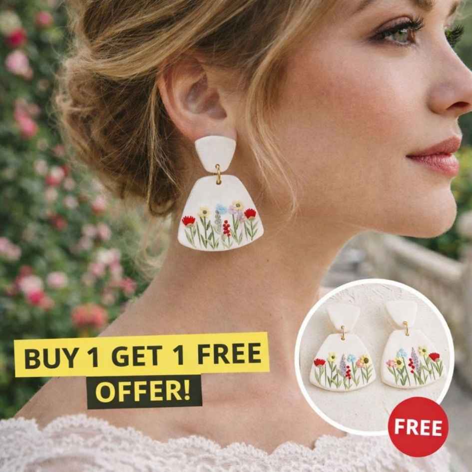 POOJA Fancy White Flower Beautiful Earning For Girls